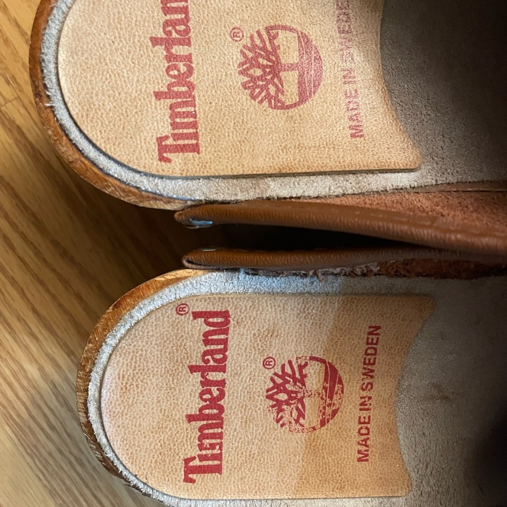 Timberland Brown Leather Mules - Picture 3 of 4